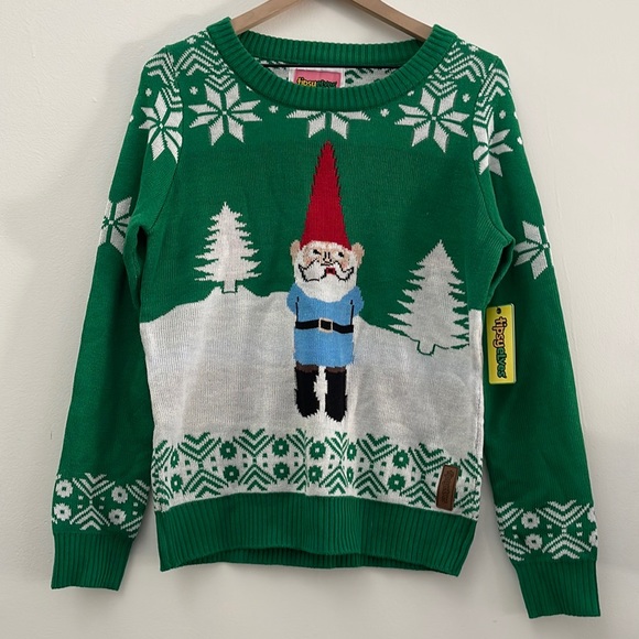 Tipsy Elves Sweaters - Tipsy Elves ugly Christmas sweater hatchet gnome new with tags medium M